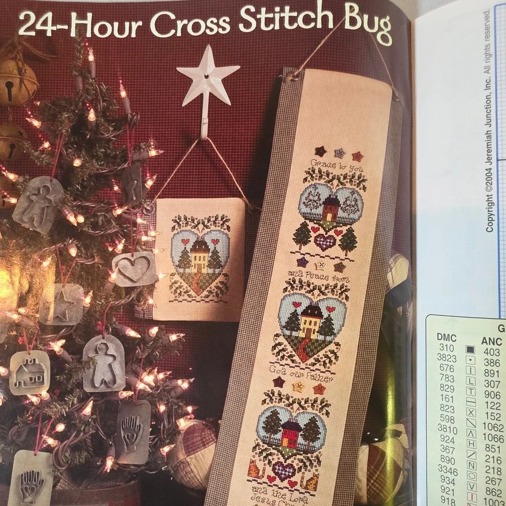 Cross Country Stitching Feb 2005 Cross Stitch Patterns Primitive Folk Art OOP